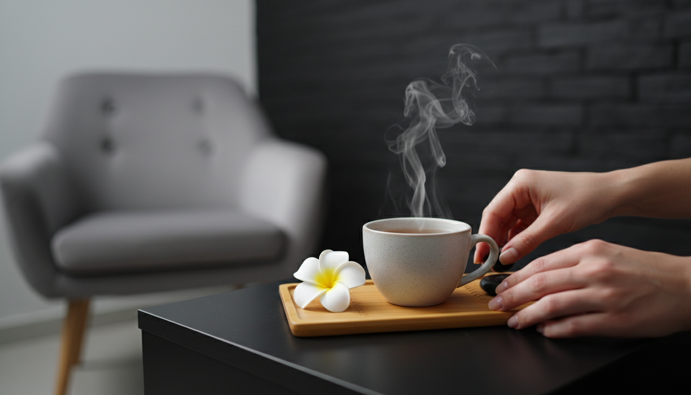Espace de détente et d accueil chaleureux dans une maison de beauté